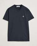 Stone Island Garment Dyed Cotton Jersey T-Shirt Navy Blue