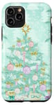 iPhone 11 Pro Pastel Green Mint Christmas Tree Ornaments Decoration Winter Case