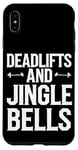 iPhone XS Max Funny Deadlifts and Jingle Bells Santa Claus Gym Fitness Pun Case