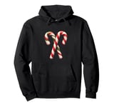 Christmas Sugar Cane Classic Festive Holiday Candy Design Pullover Hoodie