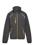 Sjoa Light Softshell Youth Jacket Solid Charcoal 128 Black Bergans