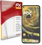 atFoliX 3x Film Protection d'écran pour Google Pixel 5 mat&antichoc