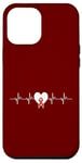 iPhone 12 Pro Max Heart Beats Pulse Wear Red Heart Disease Awareness Case