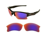 NEW POLARIZED CUSTOM  LIGHT +RED XLJ LENS FOR OAKLEY FLAK JACKET SUNGLASSES