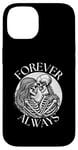 iPhone 14 forever always - skeleton couple eternal lover Twin Flame Case