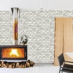 DUTCH WALLCOVERINGS Tapetti tiilet valkoinen EW3104