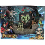 Pirates Lekesett m/ skip, figurer og tilbehør - The Witch Piratskip