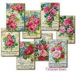 Decorer Vintage Bilder - Die Cuts Victorian Roses 24 ark
