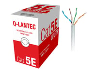 Alantec Q-Lantec - Samlet Kabel - 305 M - Utp - Cat 5E - Solid - Lysegrå