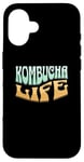 iPhone 16 Retro Kombucha Tea Drink Case