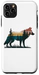 Coque pour iPhone 11 Pro Max Loup Randonnée Chasse Plein Air Camping Forêt Homme Femme Loup