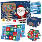 Xmas Stocking Filler - CHRISTMAS BINGO GAME- Family, Kids, Office Xmas Party