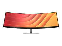 HP E45c G5 - E-Series - écran LED - incurvé - 44.5" - 5120 x 1440 Dual Quad HD @ 165 Hz - VA - 400 cd/m² - 3000:1 - 3 ms - HDMI, DisplayPort, USB-C - haut-parleurs - tête noire, noir et argent (support)