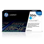 HP 504A - CE251A - 1 x Cyan - Toner cartridge - For Color LaserJet CM3530 MFP, C