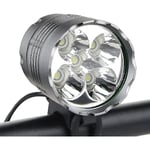 Cykellampor, 6000 Lumen 5 LED Cykellampa, Vattentät Mountainbike Framlampa Med Uppladdningsbart Batteripaket, 3 Lägen Cykel