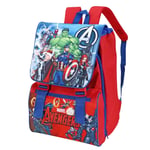 Marvel Avengers Premium Backpack Square Expandable Boys School Bag Rucksack