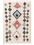 Benuta Pop Bosse Rug, Synthetic Fibre, Rectangular & Style: Berber, Traditional, Boho Style, Ethnic Style, Easy Care for Living Room, Bedroom, Multicoloured, 80 x 150 cm