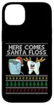 Coque pour iPhone 14 Plus Here Comes Santa Floss Dental Surgeon Christmas Dentist