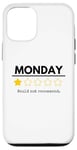 Coque pour iPhone 12/12 Pro Monday Would Not Recommend One Star Funny Office Blague