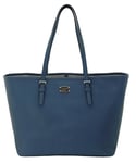 Michael Kors Tote Bag Steel Blue Medium Saffiano Leather Travel Shopper Handbag