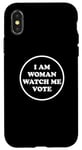 Coque pour iPhone X/XS I'm Woman Watch Me Vote