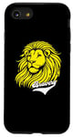 Coque pour iPhone SE (2020) / 7 / 8 Lion jaune Bravery Lion inspirant mignon