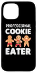 Coque pour iPhone 15 Professional Cookie Eater Biscuits de pain d'épice