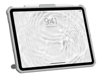 Uag Scout Healtcare Series Case For Ipad 10.9 (10Th Gen, 2022) - Scout W Hs & Ks Healthcare White/Gray - Baksidesskydd För Surfplatta - Med Ställ Och Handrem - Termoplastisk Polyuretan (Tpu), Silikon - Vit, Grå - 10.9" - För Apple 10.9-Inch Ipad (10