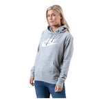 Nike W NSW Essntl Hoodie PO Hbr Sweat-Shirt Femme DK Grey Heather/(White) FR: XL (Taille Fabricant: XL)