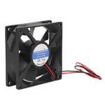 Ventilateur de refroidissement CPU 80mm silencieux connecteur 3 broches ABS noir Installation facile ventilateur de refroidissement PC pour ch&acirc;ssis d'ordinateur 4000 tr/min