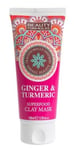 BEAUTY FORMULAS Ginger & Turmeric Superfood CLAY MASK 100ml, Natural Product