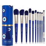 Spectrum Collections Evil Eye Blue 10 Piece Brush Set in Tube