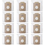 12 Pack Dust Bags For ECOVACS Deebot N8 Pro Plus/N8 Pro T8 T8MAX T8Power T8AIVI T8+ T8 AIVI+ T9 AIVI T9 PRO T9 MAX DX93 DDX96 Vacuum Cleaner Parts