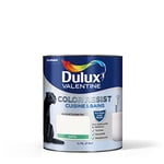 Dulux Valentine Color Resist - Peinture Intérieure Pièces Humides - Pour Murs, Plafonds, Boiseries - Lessivable et Résistante - Couleur : Blanc Satin - 0,75 L - 5262216