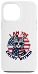 Coque pour iPhone 13 Pro Max I Am The Enemy Within Harris Trump Funny US Election 2024