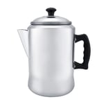 Coffee Percolator, 14x14x24cm Polished Aluminum Alloy and Mirror Finish Coffee Pot with Ergonomic Handle, Kitchen Supplies Coffee Kettle Perfect for Making Milk Tea and Coffee for Induction Hob