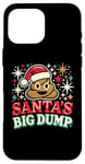 Coque pour iPhone 16 Pro Max Santa's Big Dump - Funny Xmas Pajamas Christmas Poop