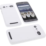 Case for Doro 8040 Smartphone Cell Phone Protector Cover TPU Rubber White
