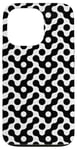 Coque pour iPhone 13 Pro White Black Ripple Circle Wavy Polka Dots Pattern