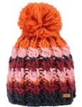 Barts Feather Bobble Hat In Maroon