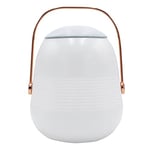 Lampe enceinte bluetooth sans fil poignée cuivre LED blanc/multicolore dimmable BOB STATION H33cm avec télécommande