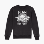 Finding Nemo Fish Are Friends Not Food Sweatshirt - Black - XL - Black