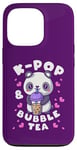 Coque pour iPhone 13 Pro Panda, K-Pop & Bubble Tea, Musique coréenne, Mignon et