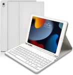 Étui Avec Clavier Pour Ipad 10.2"" Pour Ipad 9{^>E<^} Génération (2021)/8{^>E<^} Génération (2020)/7{^>E<^} Génération (2019), Étui Fin Et Intelligent Pour Ipad 10,2"" Avec Clavier Bluetooth