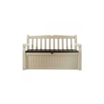 Coffre de rangement Keter en résine blanche garden bench