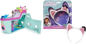 Gabby's Dollhouse, Gabby Cat Friend Ship, Cruise Ship Toy with 2 Toy Figures, S