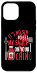 Coque pour iPhone 12 Pro Max Barbecue humoristique It's No Sin To Get My Sauce On Your Chin