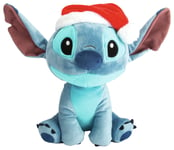 Disney Stitch With Santa Hat 25cm Soft Toy