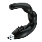 Vibrating Prostate Massager Strong U-shape Anal Stimulator Male Sex Toys - Black