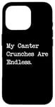 Coque pour iPhone 16 Pro My Canter Crunches Are Endless Funny Equestrian Snack Humour